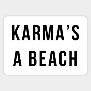 Karma's A Beach Sticker